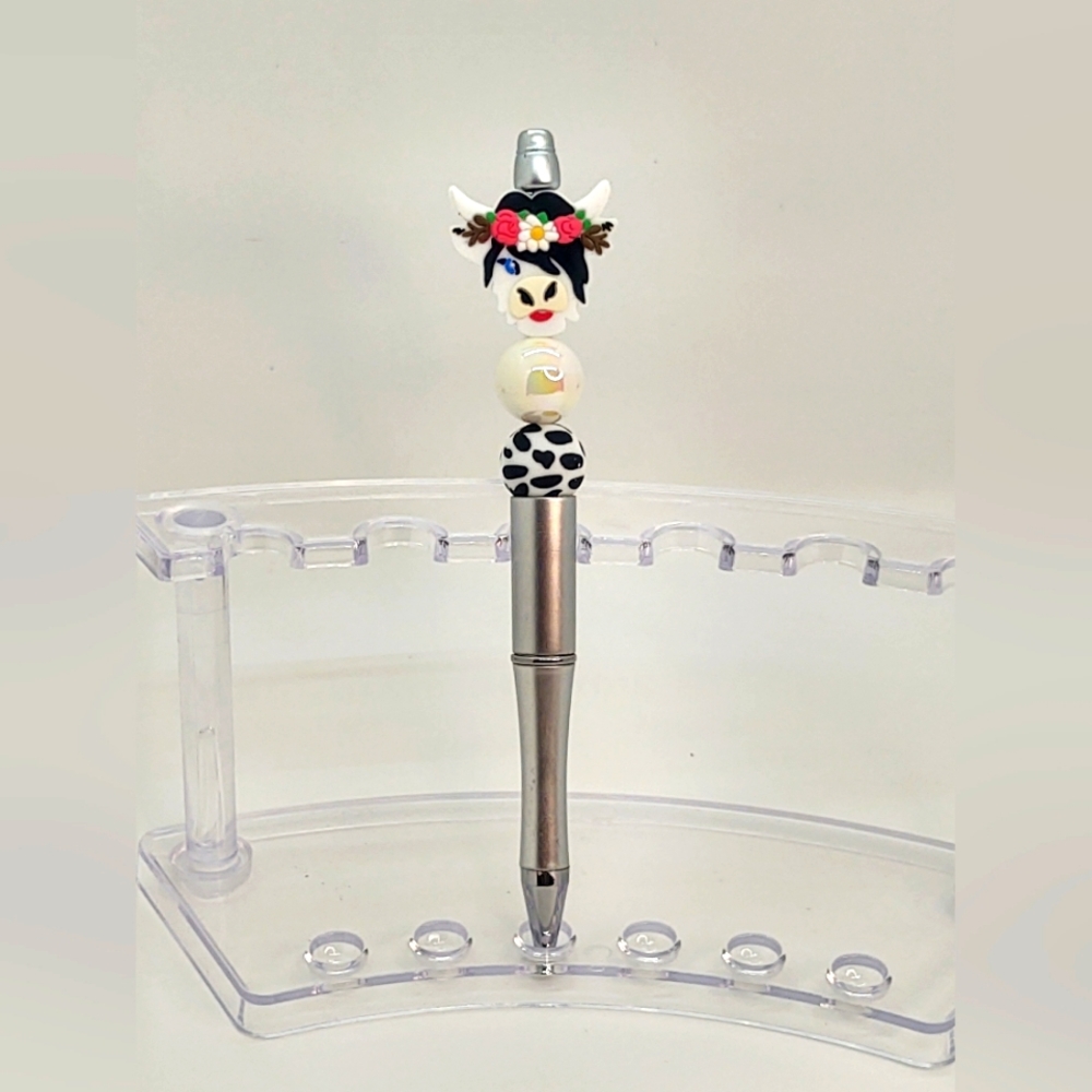 Cow Beaded Pen